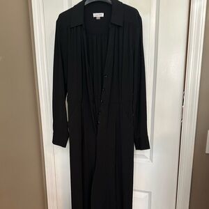 Calvin Klein Black Long Sleeve Jumpsuit
